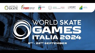 VIDEO PATTINAGGIO ARTISTICO RIMINI  WORLD SKATE GAMES 2024 quotWorldSakteGamesItalia2024quot 621092024 [upl. by Corrianne]