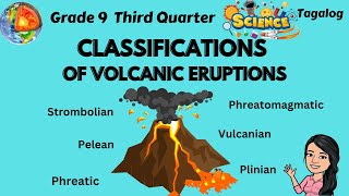 Classifications of Volcanic Eruptions  Part 3 Grade 9 Science 3rd Quarter Tagalog [upl. by Nedrah]