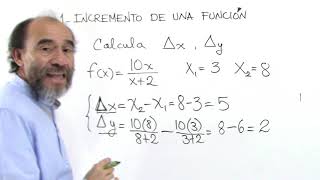 1 Incremento de una función Cálculo Integral [upl. by Aehta]