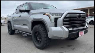 Toyota Tundra Lifted 2024 in Celestial Silver with Black Interior [upl. by Shepp]