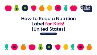 How to Read a Nutrition Label for Kids United States [upl. by Sancho871]