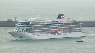 Viking Venus cruise ship departing Dover [upl. by Elocn]