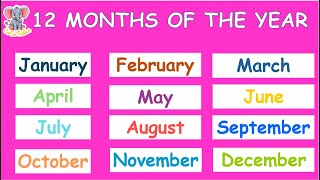 Months of the Year  12 Months of the Year  Kids Learning Station [upl. by Bunker]