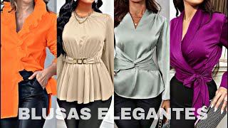 BLUSAS DE MODA 2025 COLECCIÓN 2025 MODA PRIMAVERA VERANO 🌸 Moda para mujeres de 50 60 70 💖 [upl. by Cerf208]