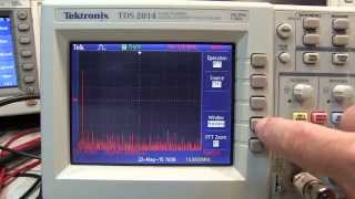 202 Basics of using FFT on a Tektronix TDS2000 oscilloscope [upl. by Geesey89]