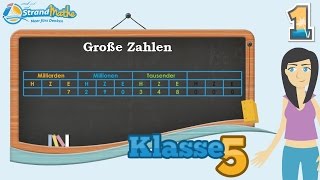 Große Zahlen schreiben Zehnersystem  Klasse 5 ★ Übung 1 [upl. by Yekram557]