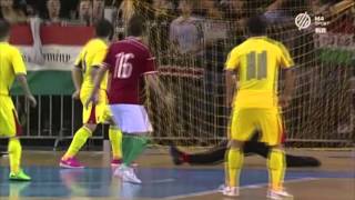 Magyarország  Románia  43  Futsal EB pótselejtező összefoglaló [upl. by Niuq41]