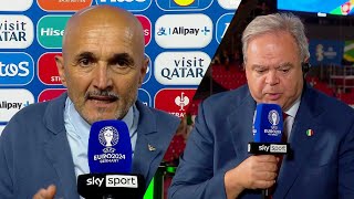 Scontro in diretta tra Spalletti e CondòCapello dopo ItaliaCroazia [upl. by Dannie]