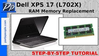 Dell XPS 17 L702X RAM Memory Replacement Video Tutorial Teardown [upl. by Saeger777]