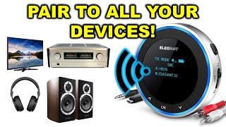 FLIPPIN ECK 👉Elegiant Bluetooth 51 APTX LL TransmitterReceiver Review amp Demo [upl. by Elata]