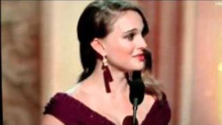 Natalie Portman um accepts her um oscar speech in um uh better quality [upl. by Dulcie]