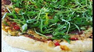 Great Pizza Recipe  Pizza Mascarpone e Rucola [upl. by Madaras]