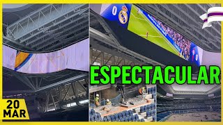 💥 ESQUINAS del VIDEOMARCADOR ⚠️OBRAS del SANTIAGO BERNABÉU 20 Marzo 2024 [upl. by Anileve]