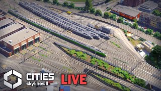 Building a Custom Bus Station in Cities Skylines 2 LIVE [upl. by Cedell137]