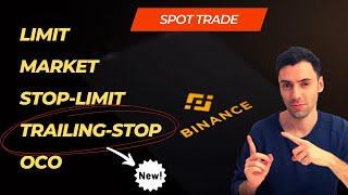 How to SPOT trade on Binance for beginners step by step trailingstop oco  season3 part2 [upl. by Llenor]