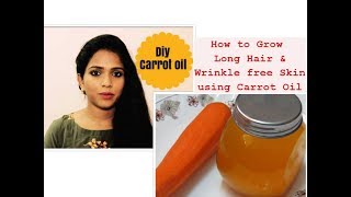 How to grow Long amp Strong Hair using this Carrot Oil [upl. by Hannus]