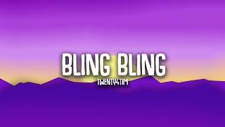 BLING BLING  TWENTY4TIM Lyrics [upl. by Magdalene263]