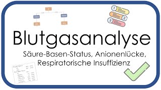 Blutgasanalyse BGA  SäureBasenStatus Anionenlücke Respiratorische Insuffizienz  Teil 2 [upl. by Iek]