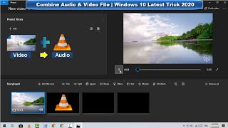 How to Combine Audio amp Video on Windows 10 without Using Any Software [upl. by Aylmer]