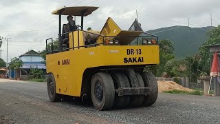 OMG  Motor SANY C8S Grader Clearing Skill  Longest Clearing Gravel Making New Road Land Track [upl. by Ancier]