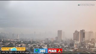 PHILIPPINES Live Camera June 16 2024 SUN Sunrise Weather CAM Manila 1200AM  Lofi [upl. by Odilo482]