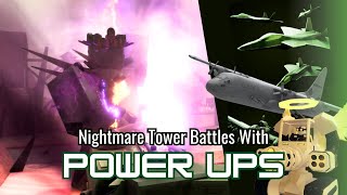 Destroying Nightmare TB with Power Ups  Tower Defense X [upl. by Htenek]