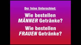 Wie Männer und Frauen Getränke bestellen [upl. by Yerrok]