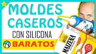 🥇 Cómo hacer MOLDES DE SILICONA CASEROS 💰 BARATOS 💰 Para Resina  con Silicon de sellar y Maizena [upl. by Pouncey]