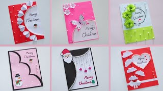 6 Easy and Beautiful Christmas Greetings card idea 💕🎄 Merry Christmas card idea 2023 [upl. by Entroc]