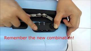 3 Steps to reset Luggage lock no reset button type [upl. by Bolte]