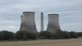 Didcot Power Station demolition “The final three towers” 1882019 [upl. by Lammaj]