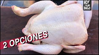 Como CORTAR el POLLO para el HORNO o la PARRILLA  2 OPCIONES [upl. by Azal]