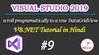 how to scroll programmatically to a row in DataGridView part 9 [upl. by Adnesor489]