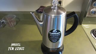 Cuisinart Coffee Percolator [upl. by Roz36]