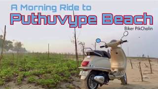 A morning ride in Vespa to Puthuvype Beach Ernakulam  Gopro 5 [upl. by Ennasus]