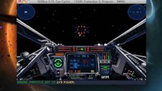 XWing running in DOSBox OS X [upl. by Aicnelev]