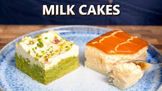 I Just Made INCREDIBLE Turkish Milk Cakes Pistachio amp Caramel Flavours [upl. by Novit]