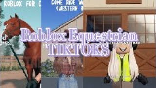 🍄ROBLOX EQUESTRIAN TIKTOKS🍂  Not Mine🐴  roblox tiktok viral [upl. by Heyer]