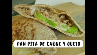 PAN PITA RELLENO DE CARNE QUESO Y AGUACATE [upl. by Thomasina]