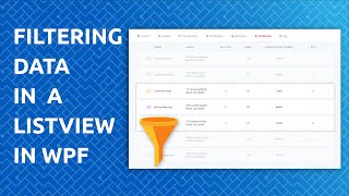 Data Filtering in a ListView WPF [upl. by Debora]
