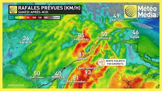 Prévisions Météo weekend  Les fortes rafales vont compliquer la situation [upl. by Agatha750]