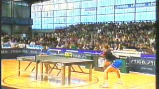 jan ove waldner erik lindh andrzej grubba ma wenge masters table tennis paris 1989 [upl. by Ttenaej]