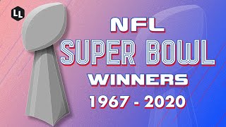 NFL All Super Bowl Winners 19672020 [upl. by Rhodia]