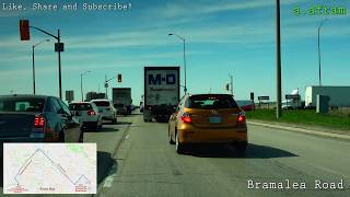 4K 2018 Spring Driving on Bramalea Rd and Sandalwood Pkwy from Mississauga to Brampton [upl. by Iram]