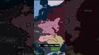 Fortress Poland  Hoi4 Timelapse [upl. by Kenzi902]