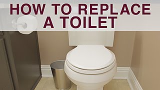 How to Replace a Toilet  DIY Network [upl. by Norrag]