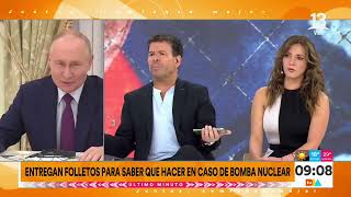 Suecia Finlandia y Noruega preparan a ciudadanos tras amenazas rusas nucleares  Tu Día  Canal 13 [upl. by Cinderella685]