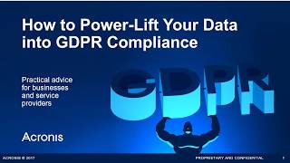 GDPR Compliance 101 How to PowerLift Your Data into GDPR Readiness [upl. by Ytisahc892]