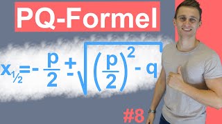 pqFormel ganz leicht erklärt  Quadratische Gleichung 8  Mit Beispielaufgabe und Lösung [upl. by Oira687]