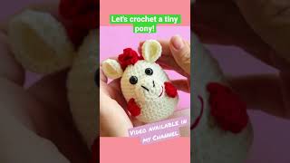 How to crochet an amigurumi horse Crochet Pony Free pattern and video tutorial for beginners [upl. by Annoik]